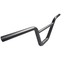 Stang BMX Serat Karbon Lebar 720mm Diameter 31.8mm Lampu 5.75 6 7 7.5 8 Inci Stang Karbon untuk BMX