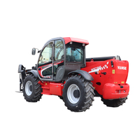 Chargeur télescopique compact Vanse 4 tonnes pour usage agricole, avec moteur diesel Cummins, hauteur de levage de 18 m et transmission 4x4