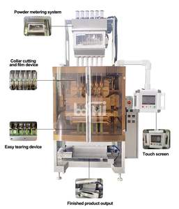 Machine automatique de remplissage de boissons en poudre de fruits à plusieurs voies 3 voies vffs noix de coco chocolat cacao café lait mélangé poudre emballage <span class=keywords><strong>mac</strong></span> - Product Image 2