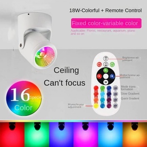 Spot LED sur rail RGB noir, contrôle par application, faisceau réglable, lumière du jour 6000K, CRI 90, intensité variable, pour présentoirs de magasin et usage domestique - Product Image 3