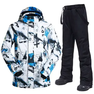 custom Snow Suit Winter Warm Windproof 10000mm Waterproof Water Outdoor Sports Ski Snowboarding Jacket for men