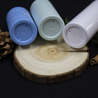 En gros Personnaliser 30ML 40ML 50ML Blanc Dégradé Bleu Airless Bouteille avec Golden Pompe et Argent Pompe