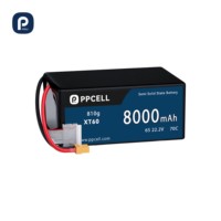 Полутвердотельный аккумулятор 6S, высоковольтный 22.2В 8000мАч 70C LiPo аккумулятор для FPV дронов и БПЛА