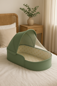 Katlanabilir bebek yatağı & bebek bezi çantası | Cibinlik & gölgelik su geçirmez Oxford kumaş ile taşınabilir seyahat bassfabric - Product Image 5