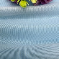 Tissu en maille de nylon 100% blanc, respirant, léger, 100 g/m², 1 mm d'épaisseur, pour robes de soirée et robes à paillettes, tissu en tulle, tissu en dentelle