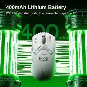 Infico IN10 Mini <span class=keywords><strong>Mouse</strong></span> Wireless leggero 39G RGB Tri-mode PAW3395 26000DPI 650IPS bassa latenza 8K per eSport ufficio di gioco - Product Image 6