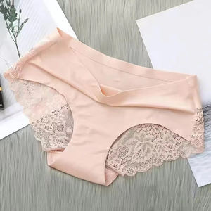 Bragas de Encaje Suaves y Sexys para Mujer, Ropa Interior sin Costuras de Seda de Hielo, Tallas Grandes M-2XL - Product Image 4