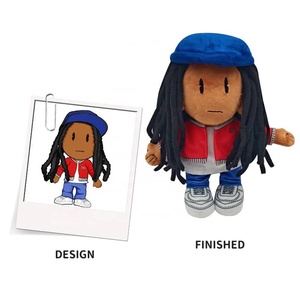 Mẫu Miễn phí thiết kế mới tùy chỉnh Kpop plushie Búp bê đồ chơi mềm Thú nhồi bông với lưới lót đứng búp bê - Product Image 6