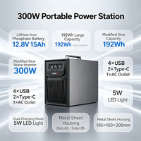 Système solaire portable LiFePO4 au design moderne, station d'énergie solaire de stockage d'énergie 300W 600W 1000W 1500W 2000W 3000W