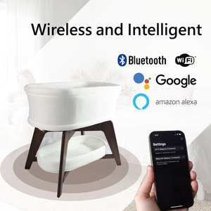 Low Price Auto Gliding Baby <b>Cot</b> For Bedroom Anti-Suffocation Breathable Water Proof Auto Glide Bassinet Electric Bassinet - Product Image 4