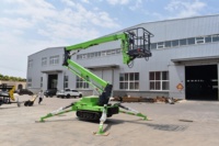 Plataforma Elevadora Araña Remolcable de Alta Gama con Cesta Giratoria, Válvula Proporcional y Control Remoto