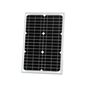 لوح شمسي زجاجي 25 واط 18 فولت لشحن بطارية 12 فولت للمركبات الترفيهية والقوارب والمقطورات والمركبات الرباعية والسيارات أو تشغيل الإضاءة والتطبيقات الأخرى خارج الشبكة - Product Image 1