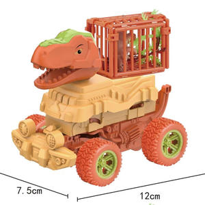 Coche de Juguete Multifuncional con Diseño de Dinosaurio, Carro de Ingeniería Inercial, Juguete con Rotación Acrobática y Deformación con un Solo Botón - Product Image 3