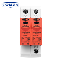 TOMZN TZG40-PV NOUVEAU Parafoudre de protection domestique de type blindé SPD DC 1000V 800V 600V 500V 20~40kA Dispositif de protection contre les surtensions basse tension