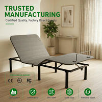 Sommier réglable en fer certifié CE, position zéro gravité, design portable pour chambre à coucher - Style moderne et minimaliste