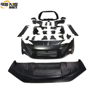 Kit carrosserie en fibre de verre pour <span class=keywords><strong>Toyota</strong></span> <span class=keywords><strong>GT86</strong></span> BRZ ZN6 Pare-chocs avant amélioré Garde-boue Jupes latérales Style V Pièces automobiles de haute qualité - Product Image 2