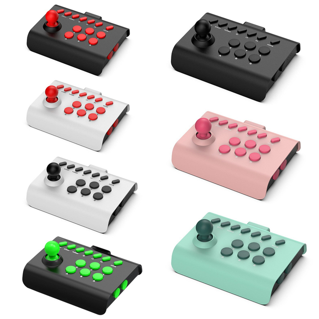 New Wireless BT Game Fighting Joystick Arcade Fight Stick Street Fighter for Computer PC Android IOS Mobile Phone Switch TV P4