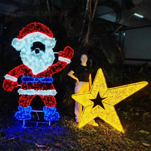 Lớn Chất lượng cao thương mại đứng 10ft 20ft 30ft 40ft 50ft 60ft khổng lồ lập trình LED chiếu sáng Cây giáng sinh làng hiển thị - Product Image 4