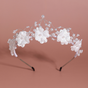 Fascia per Capelli da Sposa Personalizzata OEM ODM, Accessorio per Capelli Fatto a Mano per Negozi di Articoli da Sposa - Product Image 5