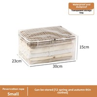 Moderne Grande Capacité Transparent Organisateur Sac De Rangement pour La Maison Chambre Armoire Vêtements Couette Voyage Déménagement Emballage Ensemble