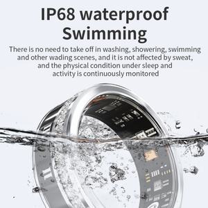 Met Diamant Oem Odm Fabrikanten <span class=keywords><strong>2025</strong></span> Slimme Ecg Gezondheid Fitness Tracker <span class=keywords><strong>Ring</strong></span> Met App Monitor Voor Vrouwen Mannen Maat 6-10 - Product Image 2