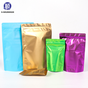 Mờ mờ trà đen dọc nhôm lá Dây Kéo Túi Ziplock doyback Polyester phim lưu trữ dây kéo túi bao bì thực phẩm - Product Image 2
