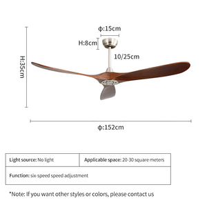 C030 D E techo quạt trần thiết bị chiếu sáng từ xa LED 60 inch phòng ngủ phòng khách abanico de techo - Product Image 3