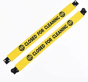 Nylon restroom Cleaning Magnetic Suction Bathroom Hanger Sign closed for Cleaning Banner for Door