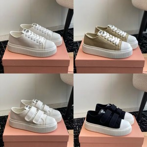 Baskets en toile épaisses à plateforme pour femmes, à lacets, blanches, décontractées, pour la marche, avec logo personnalisé, respirantes, pour usage quotidien, vente en gros - Product Image 6
