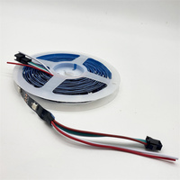 Tira de Luces LED RGB WS2812B Direccionables Individualmente, 5V, PCB Negro, 144 LED/m, Color de Ensueño, Programable, Inteligente