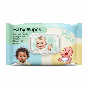 Benutzerdefiniertes Logo Private Label Baby-Feuchttücher Fabrik Großhandel OEM Bio-Feuchttücher für empfindliche Haut Sanfte Neugeborenenpflege Reinigungstücher - Product Image 3