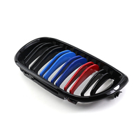 Grille Facelift 3 couleurs M Styling Double Line Kidney Design en matériau ABS durable pour BMW Série 3 E46 2002-2004