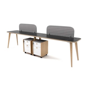Commercial Office Furniture <b>Desk</b> Staff 4 People Office Cubicle Workstation With Movable Storage - Product Image 4