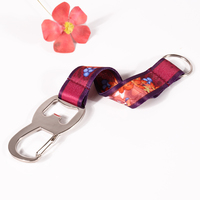 Lanière de poignet courte personnalisable avec logo, ouvre-bouteille intégré, pour adulte, idéale pour la sublimation