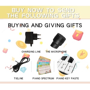 Kiểm Toán Nhà Máy Hot Bán Đàn Piano Cho Trẻ Em Toddler Người Mới Bắt Đầu Học Tập 37 Mini Kích Thước Phím Màu Hồng Bàn Phím Điện Tử Đầu Giáo Dục - Product Image 2