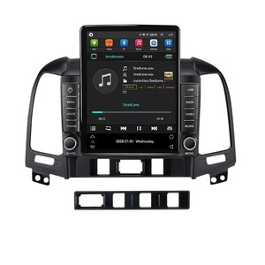 Style <span class=keywords><strong>Tesla</strong></span> pour Hyundai Santa Fe 2006-2012 Autoradio Carplay DSP BT Stéréo de voiture RDS 4G Système audio de voiture Électronique automobile - Product Image 5
