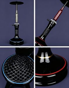 Set de Shisha de Vidrio Moderno con Logotipo Personalizado, Pipa de Aluminio para Fumar con Manguera y Cazoleta, Ideal para Regalo - Product Image 2