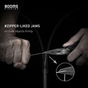 Alicates de Pesca Booms Fishing F07 de 6 Pulgadas de Acero Inoxidable con Cordón en Espiral y Funda - Product Image 2