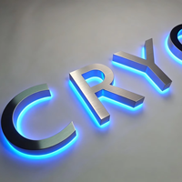 Lettres en acrylique rétroéclairées personnalisées, enseigne 3D LED, logo, étanche, intérieur/extérieur, découpe laser, écologique, enseigne de magasin