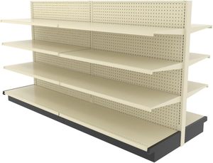 Đen Heavy Duty OEM siêu thị kim loại Gondola kệ cửa hàng hiển thị Kệ Gondola hiển thị - Product Image 5