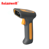 Lecteur de codes-barres sans fil 2.4G Asianwel Chine avec scanner QR et support, compatible Bluetooth 4.0
