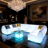 Ensembles de meubles de bar lumineux à LED RGB modernes en plastique, à couleurs changeantes, pour discothèque, personnalisables et étanches, pour le dropshipping