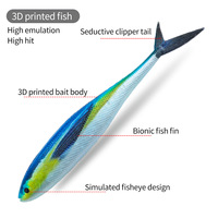 Boîte de leurres souples en plastique 11g 21.5g, pack de leurres shad 3D pour la pêche au black-bass, à la truite, au sandre, au crapet et au bar