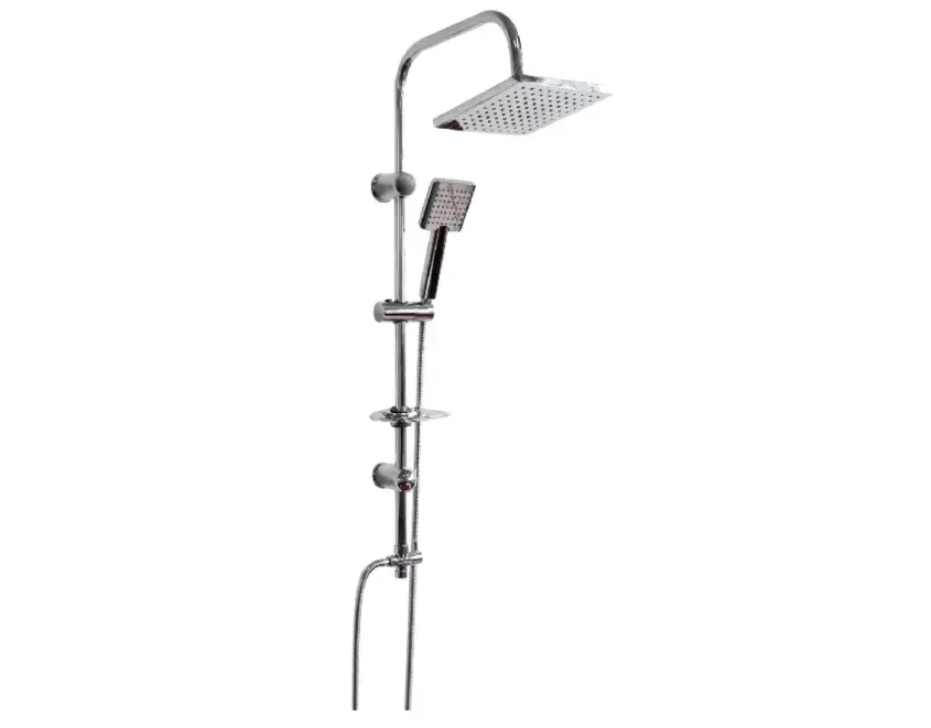 Wall Mounted Complete Rain Shower Head Kit with stainless steel bar