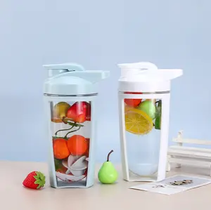 TEDI OEM/ODM China Hersteller 650 ml De Agua klarer Kunststoff Sport Shaker Wasserflasche Fitnessstudio Becher mit Rührkugel