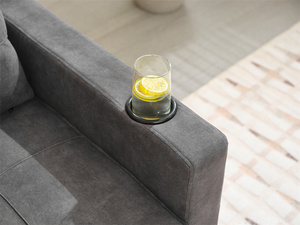 Fabrikant Uittrekbare 1-zits slaapbank opklapbaar linnen stof schuifbare relaxfauteuil enkele bank futon stoel voor appartement - Product Image 4