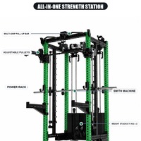 Équipement de musculation professionnel robuste, structure ultra-stable, machine Smith multifonctionnelle, rack de musculation avec entraîneur fonctionnel