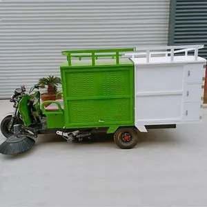 Industrial Floor Cleaner Machine Sweeping Vehicles 60V Strong Power Efficiency Ride On Floor Sweeper