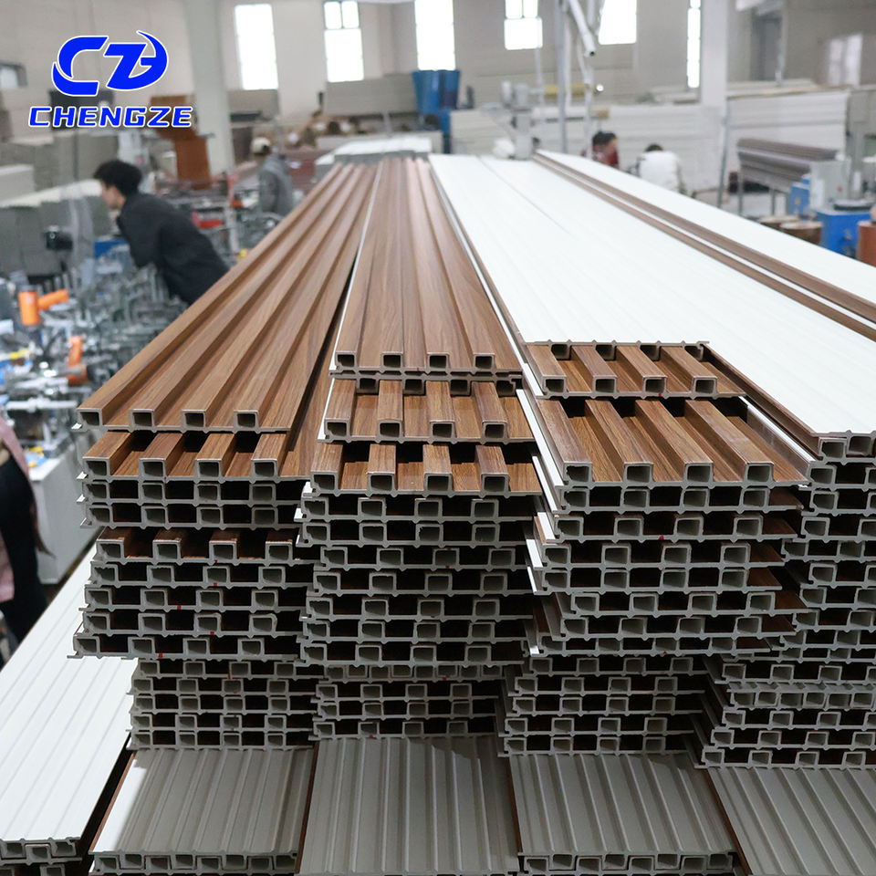 Eco Friendly Waterproof WPC Fluted Wall Panels Interior Cladding ...