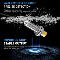 Sensor Proximitas Induktif Silinder Pendek WTX, Sensor Proximitas Silinder Logam untuk Mengindeteksi Objek